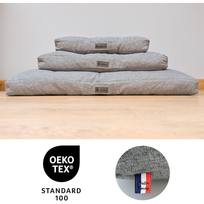 Ортопедична подушка для собак, велика, сіра, з ефектом пам'яті, водонепроникна, для суглобів, машинного прання