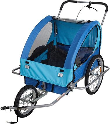 Причіп для велосипеда з собакою, для дитячої коляски, з амортизацією, світловідбивачами, вантажопідйомністю 40 кг, сірий