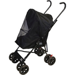 Візок для тварин Pet Gear Travel Lite, рожевий (чорний), для котів та собак до 6,8 кг