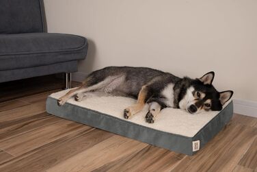 Підвищення для собак у автомобіль, вантажівка або позашляховик - м'яке крісло з подушкою та високими бортиками, зручний матеріал та надійні ремені, чорний колір, розмір 53x48x35 см