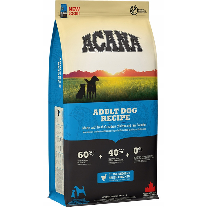 Сухий корм для дорослих собак Acana Adult Dog Recipe з куркою, 17 кг