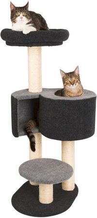 Дряпка для котів Kerbl Fridolin з фетру, сірого кольору, розмір до 55x52x106 см