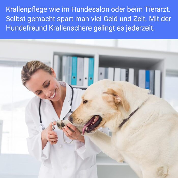 Hundefreund Кігтеріз для собак із пилкою та гребінцем – професійна кігтерізка для собак середніх і великих порід, безпечна, з системою захисту, для догляду за кігтями