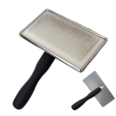 Щітка для собак від линяння: видалення ворсу, металеві щетинки, гребінка для догляду за шерстю, підходить для короткої та довгої шерсті, цуценят та котів