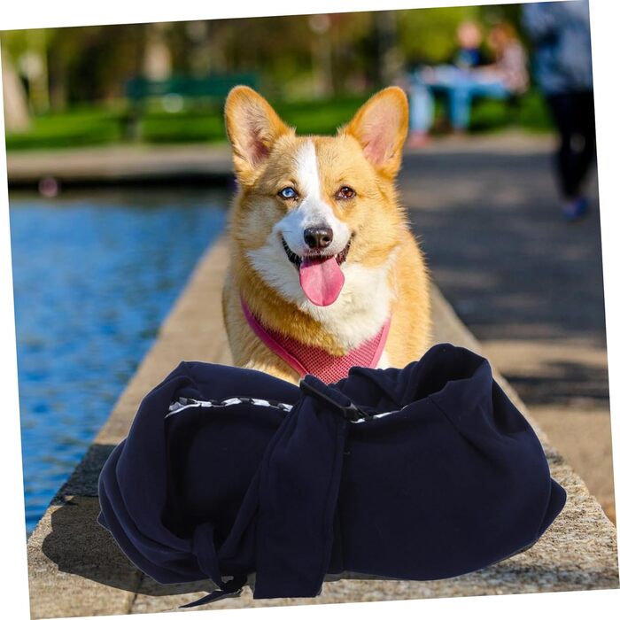 Сумка-переноска для собак та котів BESPORTBLE - велика, з регульованим плечовим ременем, для подорожей та активного відпочинку, з міцної бавовни