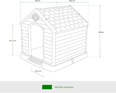 Будка для собак Gardiun Zeus Maxi, бежевого кольору, велика
