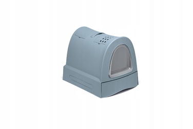 Лоток-туалет для котів ZUMA SECOND LIFE ECO, синій, італійська преміум-якість
