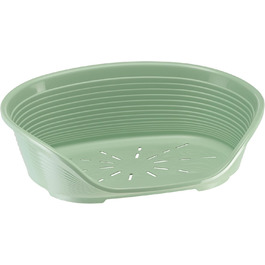 Крізь-ліжко для собак Ferplast Siesta Deluxe, велике, зелене, 84 x 55 x 28,5 см, пластикове, знімний кошик