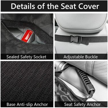 Водонепроникний авточохол для собак: захист від подряпин, бруду та шерсті. Універсальний, чорний