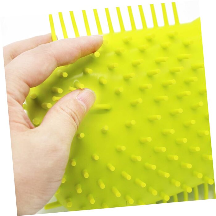 Пристрій для миття лап домашнім тваринам FRCOLOR, силіконовий, з ручкою, для собак, зелений (S)