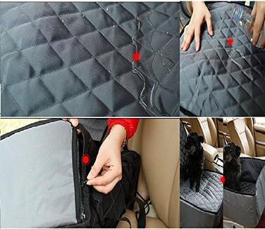 Захисний чохол на автосидіння для тварин (Hund, Katze) Oxford Tuch, чорний