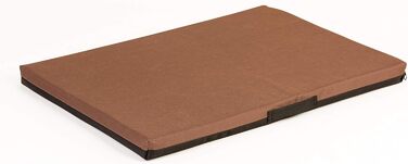 Матрац для собак COO PET, 68x50 см, товщина 3 см, матеріал - піна, Oxford 600D, водонепроникний, колір - сірий з літерами