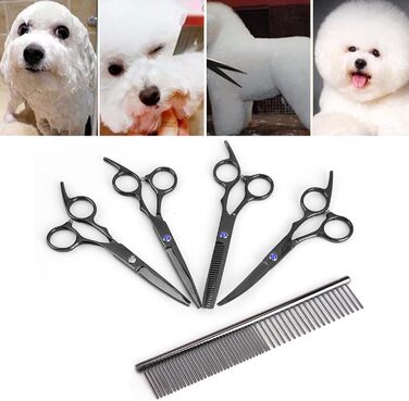 Професійний набір ножиць для грумінгу собак та котів, 7 шт.
