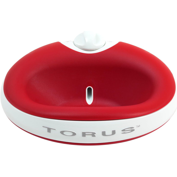 Автоматична поїлка Torus Pet Mini 1 л, червона, з фільтрацією, для котів та малих собак, портативна, антимікробна, BPA Free