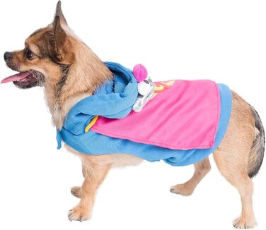 Костюм для собак Super Grover від Pet Krewe – ідеальний для маленьких, середніх, великих та екстра-великих собак. Підходить для Хелловіну, вечірок, фотосесій та як подарунок для собаколюбів