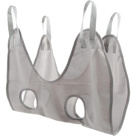 Гамак для грумінгу собак та котів, рушник для сушіння, гамак для догляду за тваринами з ножицями (Сірий, S)