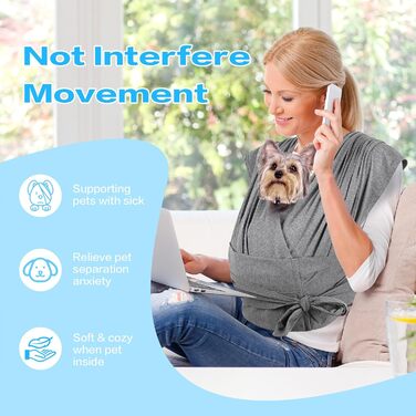 Сумка-переноска для собак, рюкзак для собак маленьких порід, сірий, 0-6,8 кг