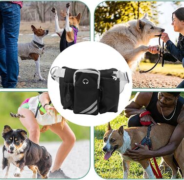 Сумка для собак, дихаюча, з регульованим поясом, для занять спортом, бігу, пляжу, подорожей та тренувань