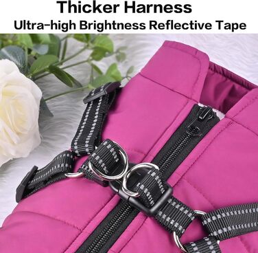 Водонепроникний теплий зимовий одяг для собак з коміром, для маленьких, середніх та великих собак, для Лабрадора, Чихуахуа, Французького бульдога, XL (6.5-9кг), зелений