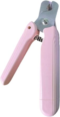 Електричний триммер для обрізки кігтів домашніх тварин 2-в-1 з LED-підсвічуванням, захисним насадком та ергономічним дизайном для собак та котів (рожевий)
