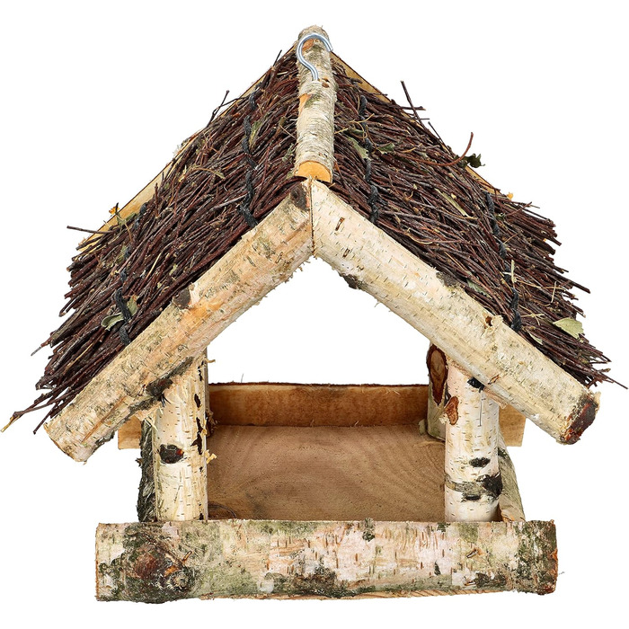 Коттарбау® годівниця для птахів з натурального дерева, балконна годівниця для птахів, годівниця для диких птахів