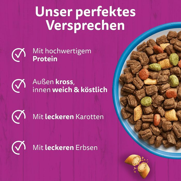 Сухий корм для дорослих котів Whiskas з тунцем, 7 кг (набір з 3 пакувань по 3.8 кг)