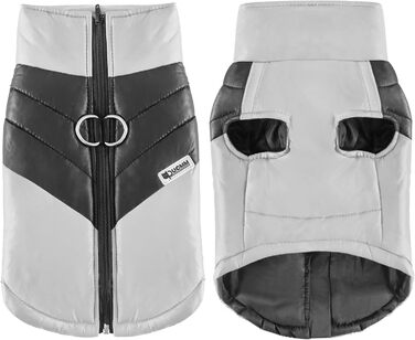 Водонепроникна куртка для собак Idepet: тепла та зручна на осінь/зиму (S, сірий)