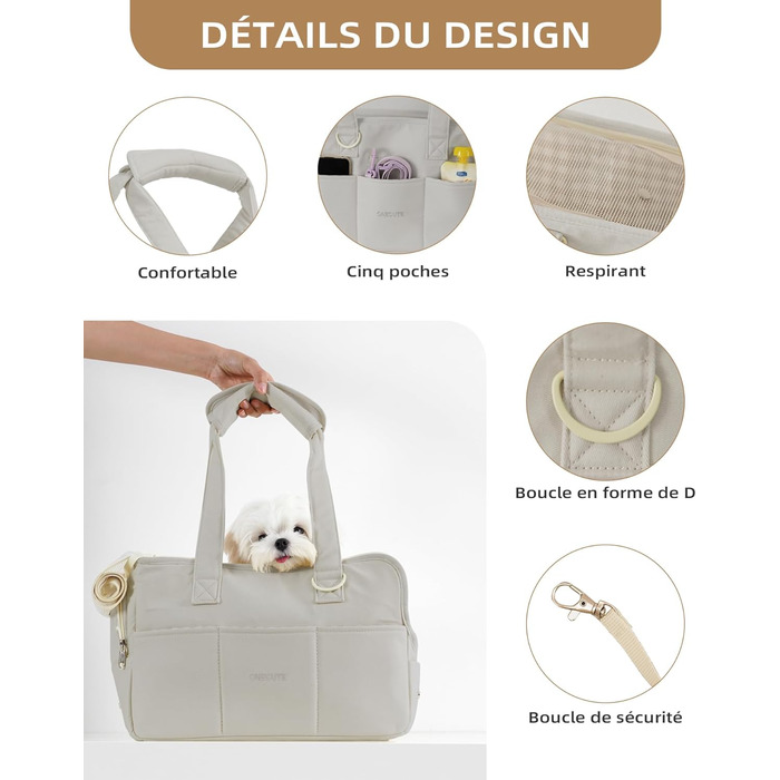 Сумка-переноска для котів, собак, цуценят ONECUTE, сіра, до 3 кг