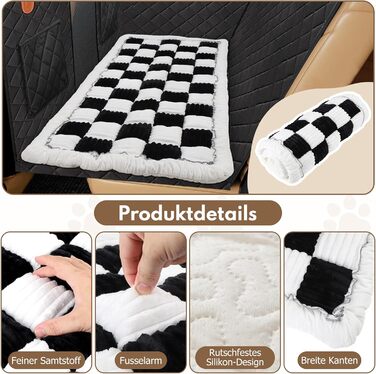 Килимок для собак у машину: водонепроникний, антиковзкий, універсальний (Чорний)