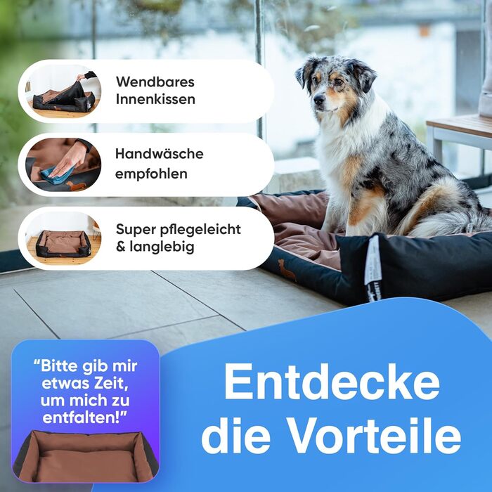 Ліжко для собак: міцне та зручне, підходить для великих та маленьких собак, цуценят та літніх тварин. Зручне собаче ліжко, кошик для собак, різні кольори (L, онікс)