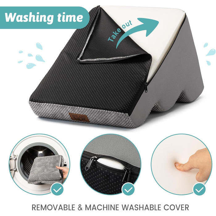 Сходинки для собак: компактна драбина для маленьких собак 57 см, 5 ступенів, з антиковзким покриттям та знімним чохлом