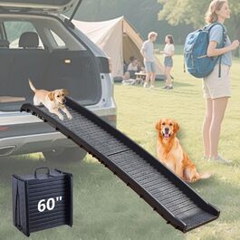 Рампа для собак Hunderampe, пластикова, складається, до 75 кг, з антиковзким покриттям, для маленьких собак, допомога при входженні в авто
