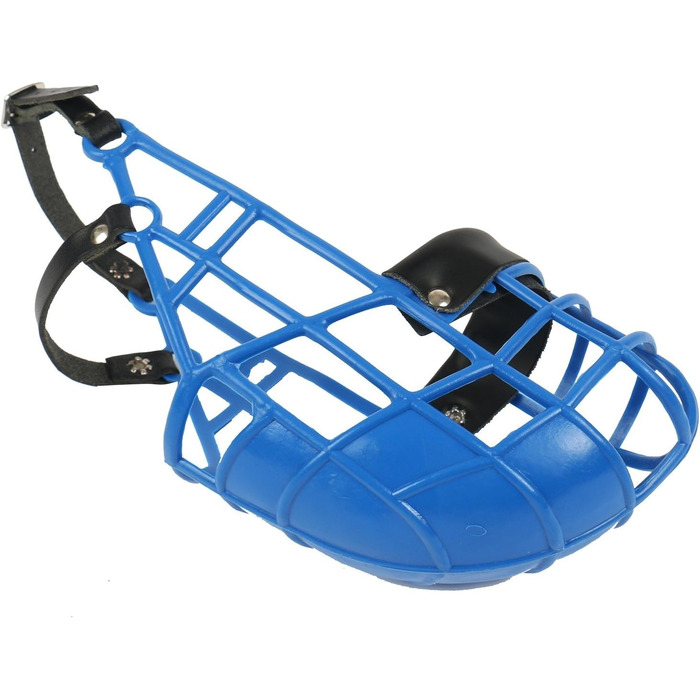 Нашийник-маска для грейхаундів (довгоносі) 101 Windhund – легкий, дихаючий, безпечний для прогулянок, ветеринара та захисту від отруєнь. Міцний та довговічний. Синій.