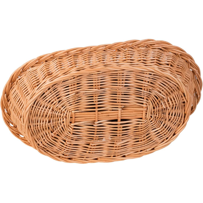 Корзина для тварин з ротангу, 40x30 см, бежева - ліжко для собак та котів