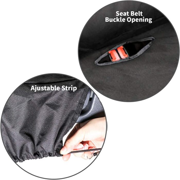 Захист вантажного простору автомобіля CICMOD: килимок у багажник для собак, антиковзкий, чорний (заднє сидіння)