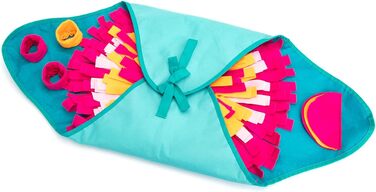 Килимок для собак Nobleza, інтелектуальна іграшка для пошуку їжі, 70x70 см, блакитний