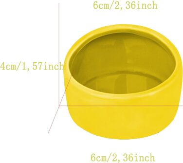 Набори мисок для тварин Yuemuop (3 шт.) з кераміки, антивандальні, для хом'яків, рептилій, черепах та інших домашніх тварин. Миски для їжі та води.