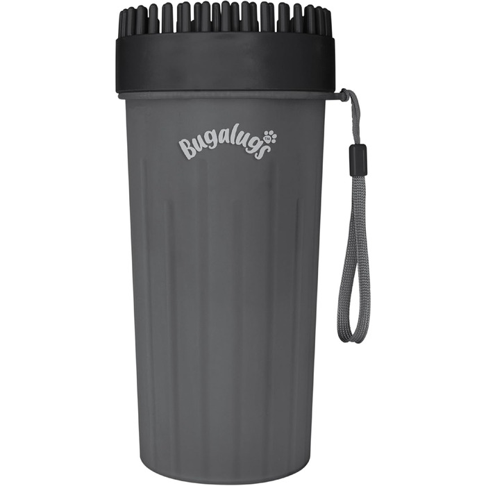 Очисник лап для собак BUGALUGS - портативний душ для лап для собак та котів (Великий, чорний)