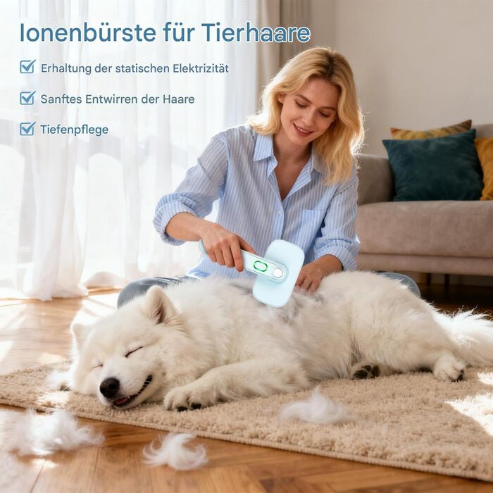 Щітка для собак Slicker відмінної якості - самоочисна, антистатична, для видалення підшерстка | Розплутування, масаж, вичісування