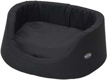 Ліжко Buster OVAL Bed Dark Toscana 50 см, Чорний колір, 200 x 48 x 3 см