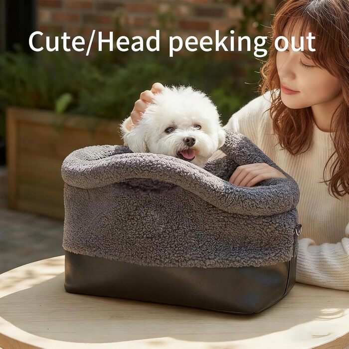 Транспортна сумка для котів - водонепроникна м'яка переноска | З фіксатором ремінця безпеки | Для кошенят та середніх порід | Сірий колір