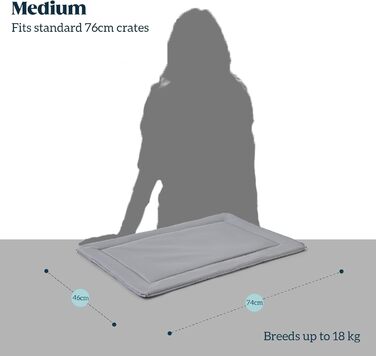 Крізьовий матрац для собак Cybarmour - стійкий до кусання, для великих порід, 89x59 см, вапняк