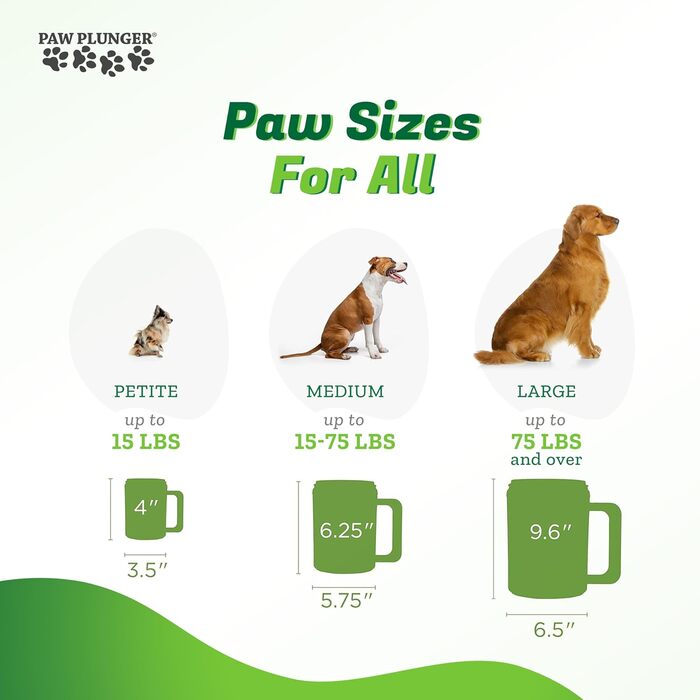 Очищувач лап для собак Large, чорний - Paw Plunger