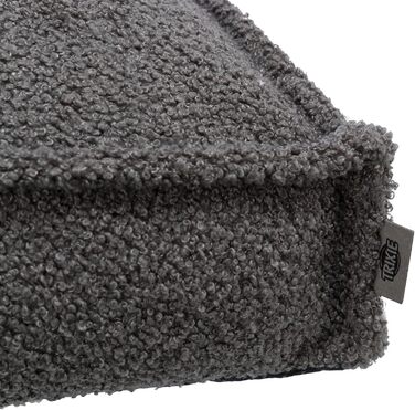 Собача подушка TRIXIE BE ECO Coline, прямокутна, 80×60 см, темно-сіра, екологічна, нековзка основа