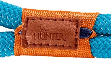 Нашийник для собак HUNTER OSS, петроль, L-XL, мотузка, карабін, морський стиль