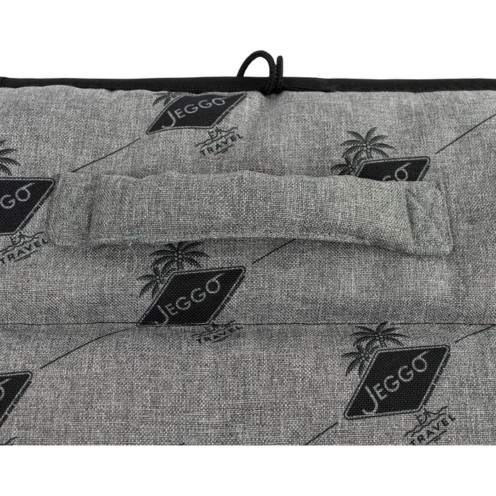 Килимок для собак JEGGO 'Cannes', компактний та розкладний з ручкою, для собак та сім'ї, ідеальний для подорожей, з водонепроникним покриттям з одного боку, Made in EU (Small, Grey) Grey Small