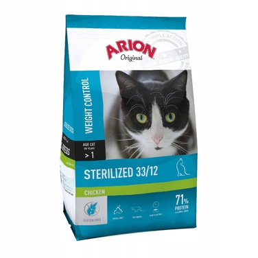 Сухий корм для котів Arion Sterilized з куркою, 7,5 кг