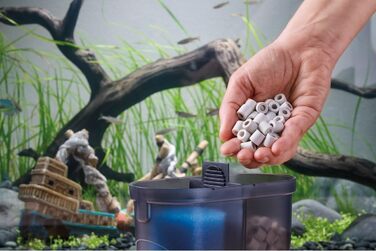 Зовнішній фільтр Eden 94070 FES 60 для акваріума до 60 л, безшумний подвійний фільтраційний модуль, компактний, для наноакваріумів