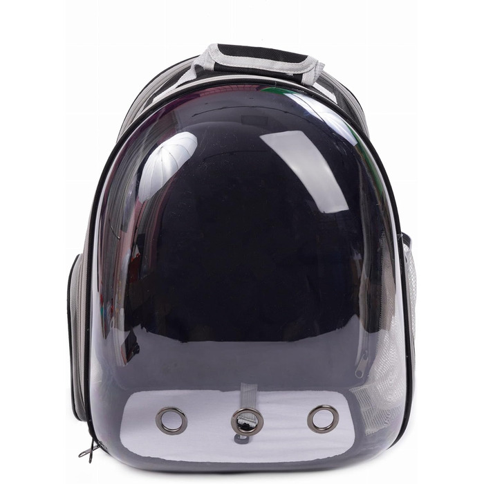 Транспортна сумка для собак та котів JUMI - переноска для котів та собак, рюкзак для тварин, аксесуари для котів, дорожня сумка, переноска з регульованим ременем, вентиляційні решітки (Чорний, Згин)