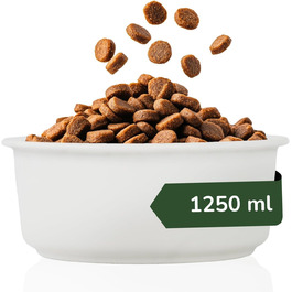 Керамічна годівниця для собак - велика миска для корму 1250 мл. Миска для їжі та води для собак та котів